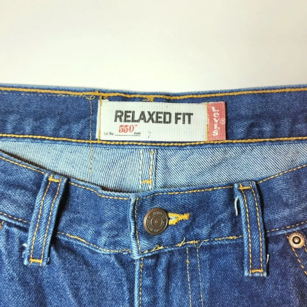 Levi's 505 Relaxed Fit Jeans Men's 38x30 Medium Wash Blue Denim